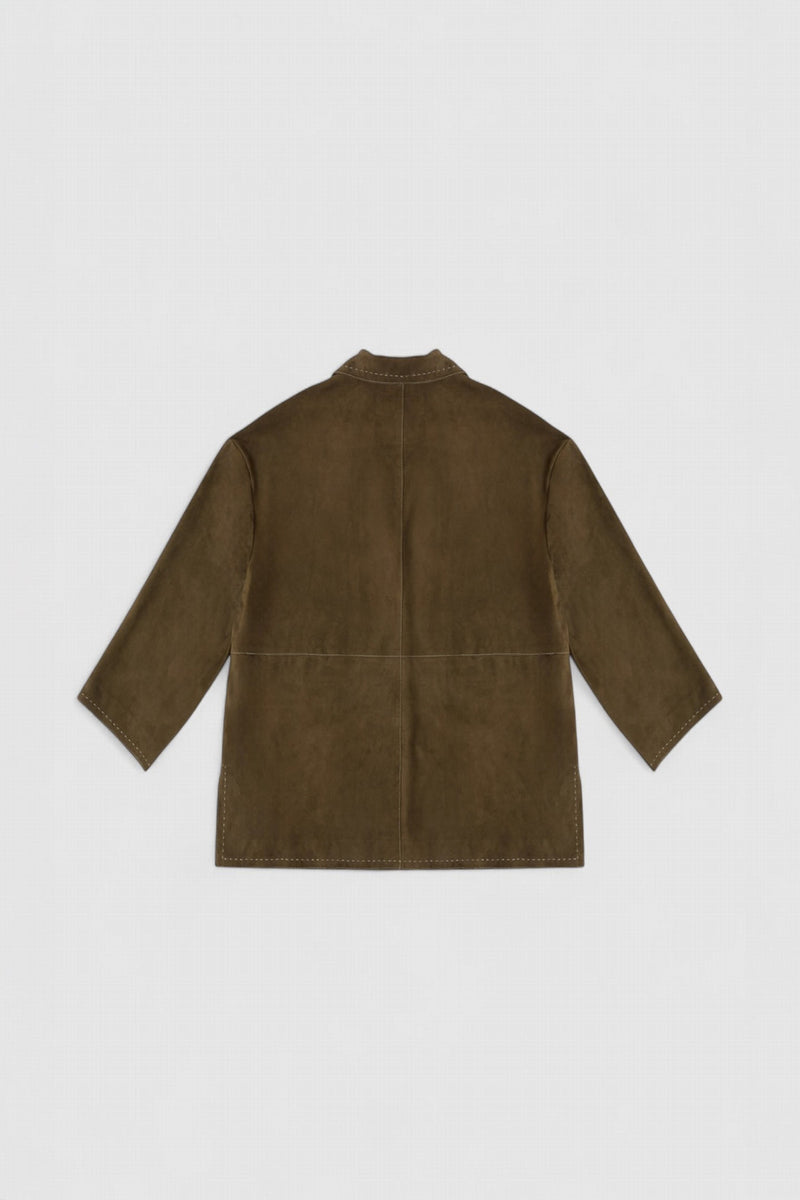BLAZER LONG 2 POCHES KAKI