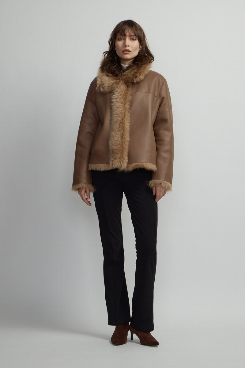 VESTE EN AGNEAU DE TOSCANE