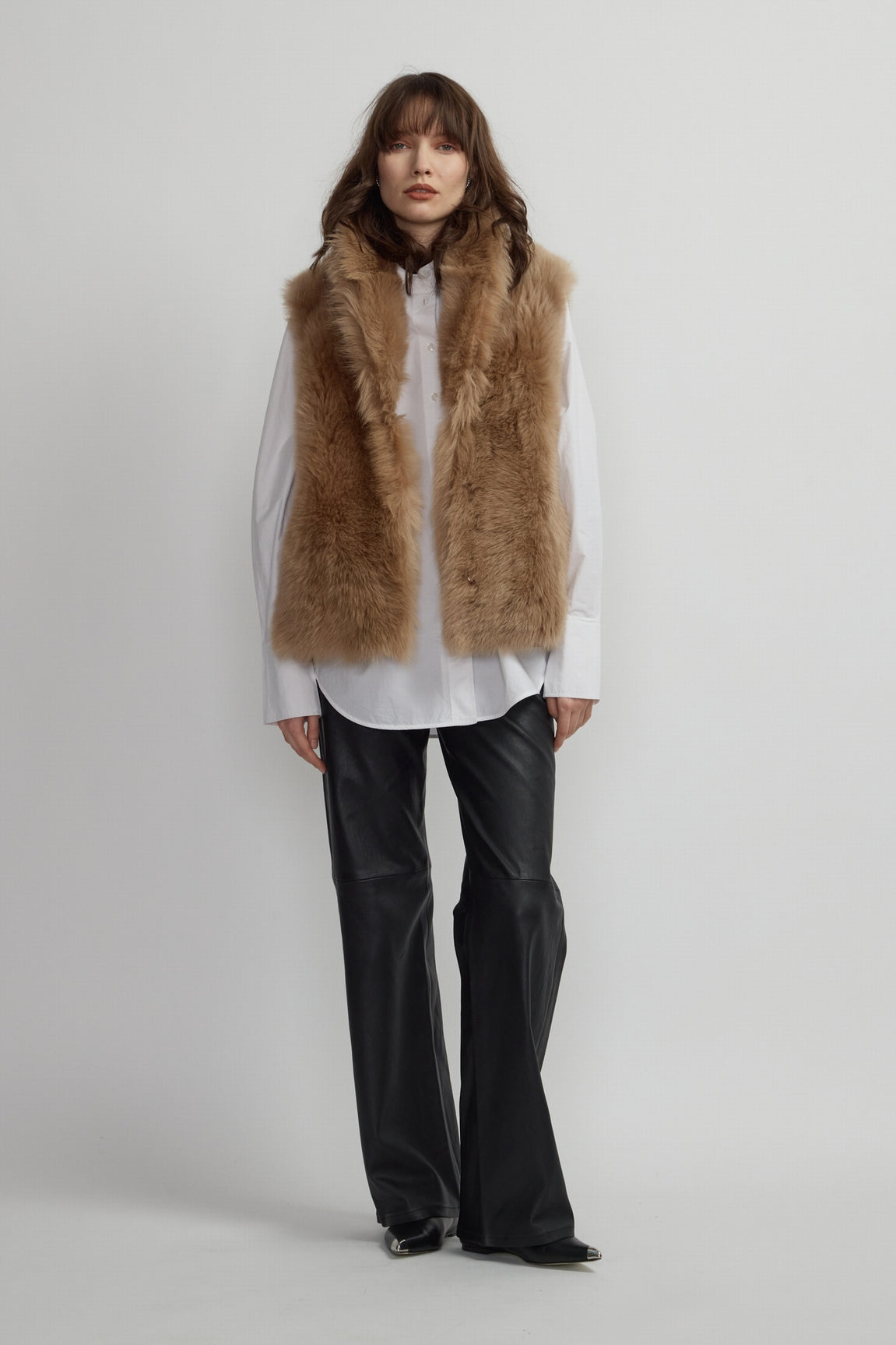 Manteau Court Réversible Vintage - Fausse Fourrure Blanc, Taille XS, Occasion Très Bon état